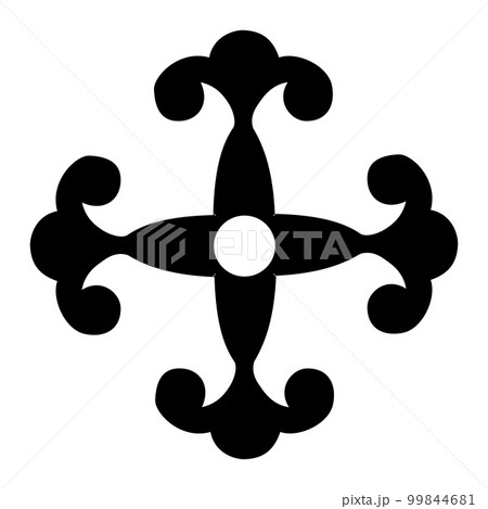 キリシタン大名の家紋　花久留須 99844681