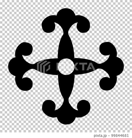 キリシタン大名の家紋　花久留須 99844681