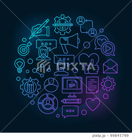 Vector blog concept illustration 99845799