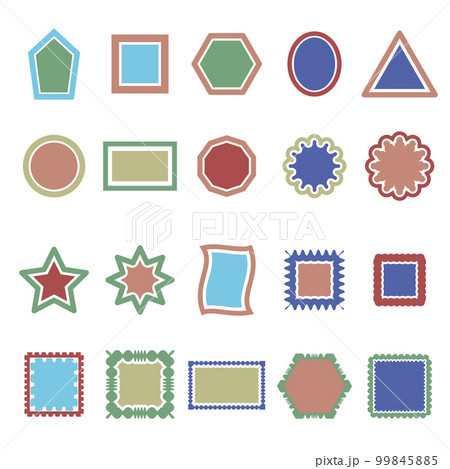 Geometric shape frames. 99845885