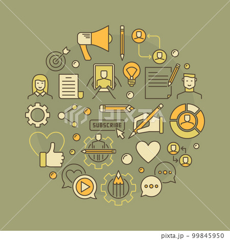 Blogging concept illustration 99845950