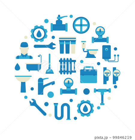 Plumbing repair and service illustration 99846219