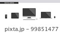 PC・スマホ等の様々なデバイスのイラストセット 99851477