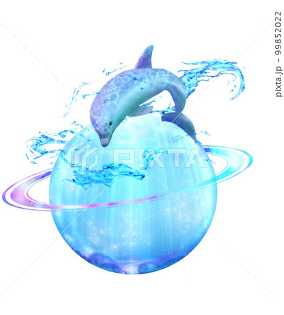 幻想的なイルカと海の宇宙 99852022