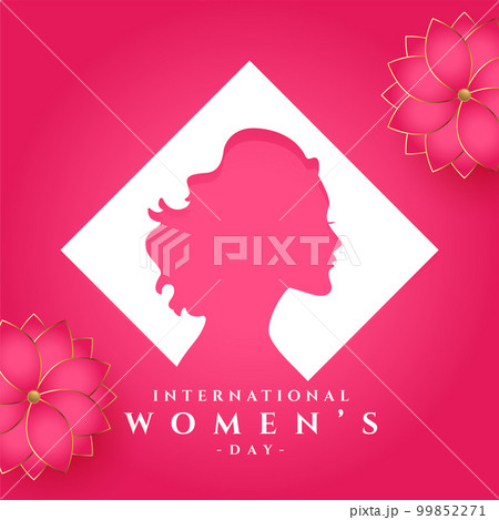lovely women's day pink background to celebrate the achievements lovely women's day pink background to celebrate the achievements 99852271