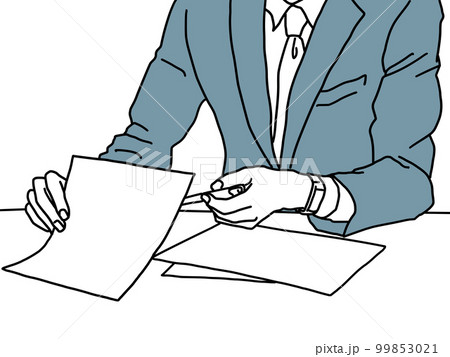説明するビジネスマン 99853021