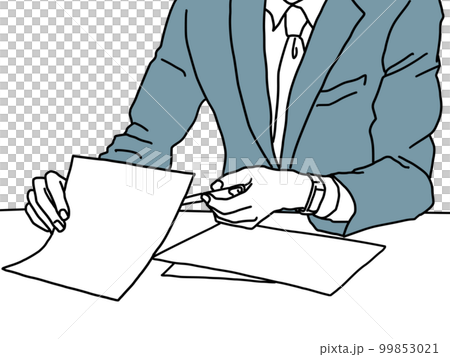 説明するビジネスマン 99853021
