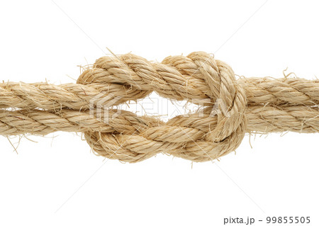 Thief knot made of rough hemp rope Thief knot made of rough hemp rope 99855505