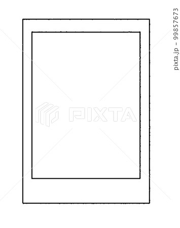 シンプルなタッチ ポラロイド写真のイラストレーション シンプルなタッチ ポラロイド写真のイラストレーション 99857673