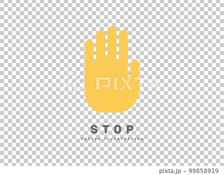 ストップ アイコン ベクターイラスト 手 99858919