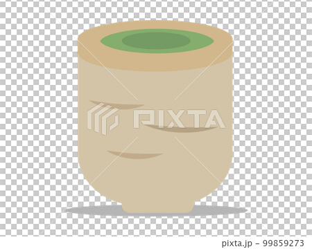 緑茶と湯呑み 温かい飲み物 ベクターイラスト 99859273