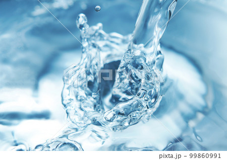 水面に落ちる水 水しぶき・水柱 水面に落ちる水 水しぶき・水柱 99860991