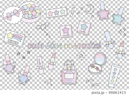 明星化妝品可愛矢量圖素材集 99861413