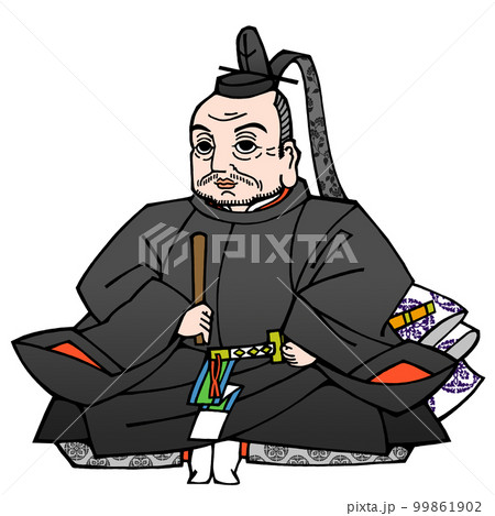 武士（侍）全9枚　【亀岡家家臣団】　オリジナルイラスト　戦国武将　似顔絵 _ ☆平岡房実☆ひらおかふさざね☆2020.10.23 朝6時☆戦国武将