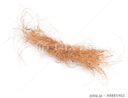 Coconut Coir fiber Isolated on White Background 99865402