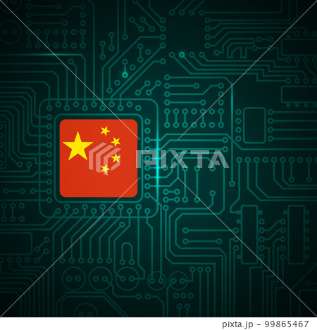 Electric circuit China background Electric circuit China background 99865467