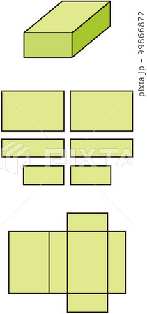 算数　はこの形　直方体 99866872