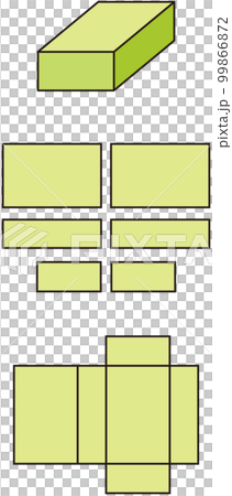 算数　はこの形　直方体 99866872