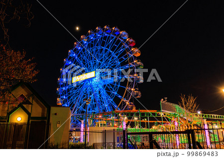 東京　荒川区　あらかわ遊園　（ライトアップ） 99869483