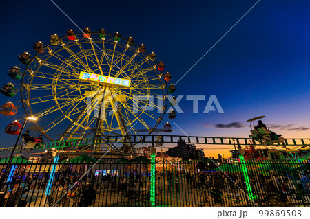 東京　荒川区　あらかわ遊園　（夕暮れ） 99869503