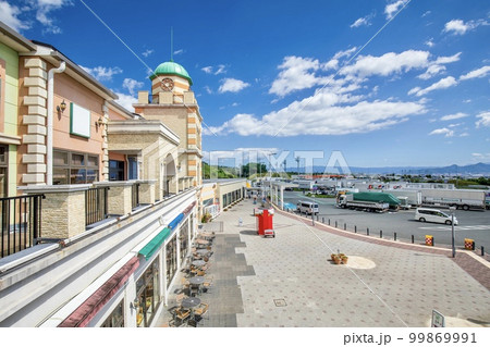 新東名　駿河湾沼津サービエリアからの駿河湾の眺望 99869991