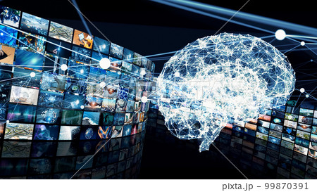 AI・人工知能　映像解析 99870391