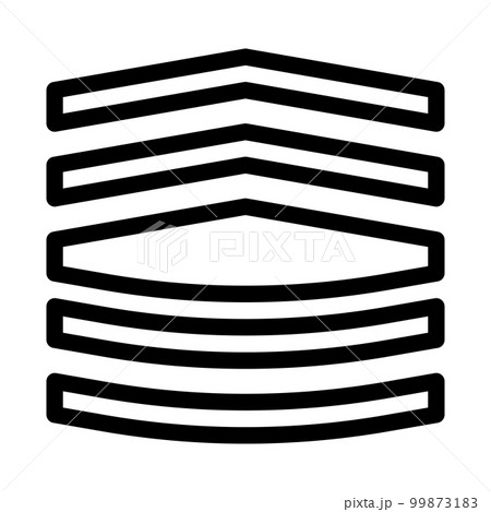 military icon outline style illustration vector army element and symbol perfect. 99873183