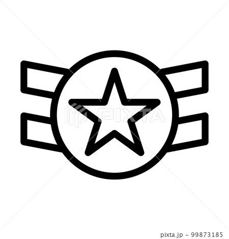 military icon outline style illustration vector army element and symbol perfect. 99873185