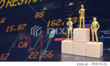 The Business podium for challenge concept 3d rendering 99874141