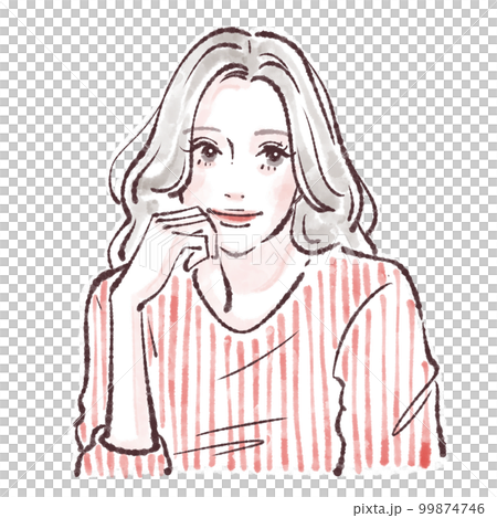 女性插畫素材 女性插畫素材 99874746