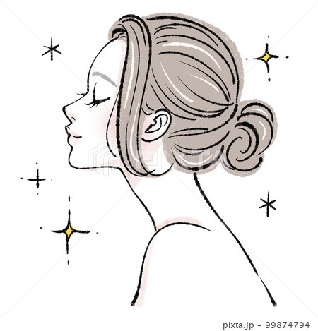 女性のイラスト素材 女性のイラスト素材 99874794