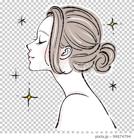 女性のイラスト素材 女性のイラスト素材 99874794