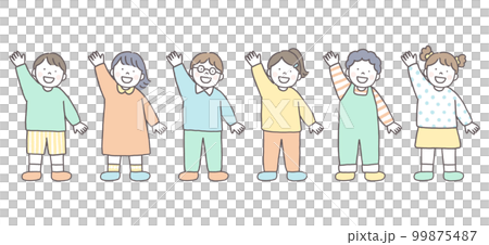 孩子們舉手 99875487