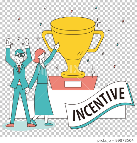 商務人士宣布將產品贈送給銷售業績優秀的人 99878504