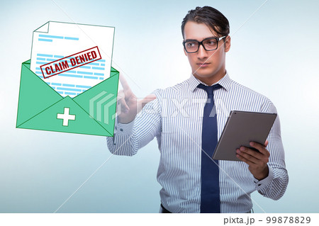 Concept of denying medical insurance claim Concept of denying medical insurance claim 99878829
