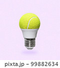 A playful light bulb and a tennis ball.  99882634