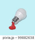 A crazy light bulb and a tube of leaking paint were surreal.  99882638