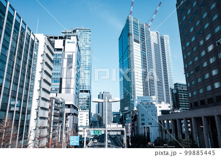 東京再開発 渋谷駅周辺の建設中の高層ビルと首都高速 2023.02 d-3 クールカラー 東京再開発 渋谷駅周辺の建設中の高層ビルと首都高速 2023.02 d-3 クールカラー 99885445