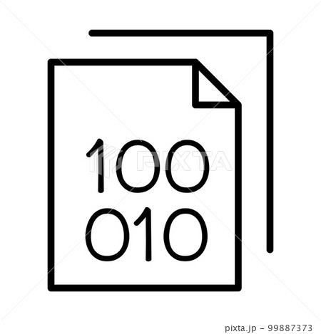 Data file line icon 99887373