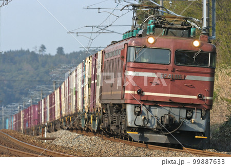 北陸本線 細呂木ー芦原温泉 JR貨物 EF81-116(富山) 北陸本線 細呂木ー芦原温泉 JR貨物 EF81-116(富山) 99887633