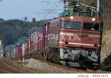 北陸本線 細呂木ー芦原温泉 JR貨物 EF81-116(富山) 北陸本線 細呂木ー芦原温泉 JR貨物 EF81-116(富山) 99887635