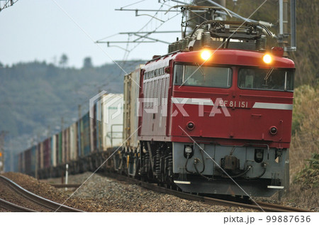北陸本線　細呂木ー芦原温泉　JR東日本　EF81-151（長岡） 99887636
