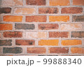 背景　レンガ　テクスチャ　オレンジ 99888340