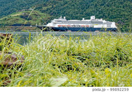 MS Rotterdam Cruise ship in Flam Norway - Travel destination in North of Europe 99892259