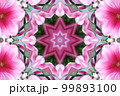 ゆりをモチーフにした花の輪 99893100