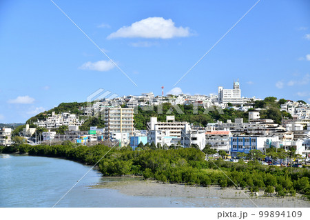 爬龍橋／国場川、漫湖より豊見城市嘉数方面を望む(沖縄県豊見城市)【2023.2】 99894109
