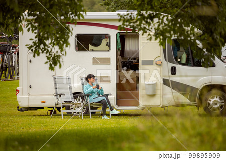 Family vacation travel RV, holiday trip in motorhome Family vacation travel RV, holiday trip in motorhome 99895909
