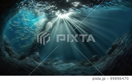 海中 水中 背景素材 海中 水中 背景素材 99896470