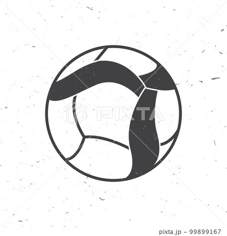 Volleyball icon. Silhouette of ball on a white background. Sports Equipment. Vector Illustration. 99899167