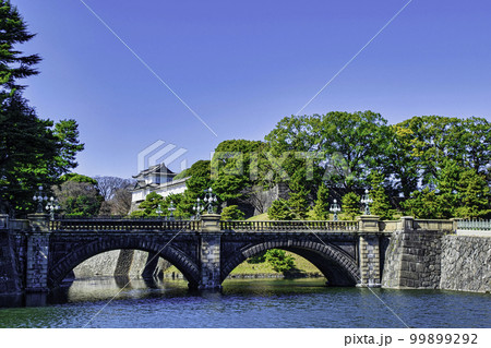 皇居　二重橋　（正門石橋） 99899292